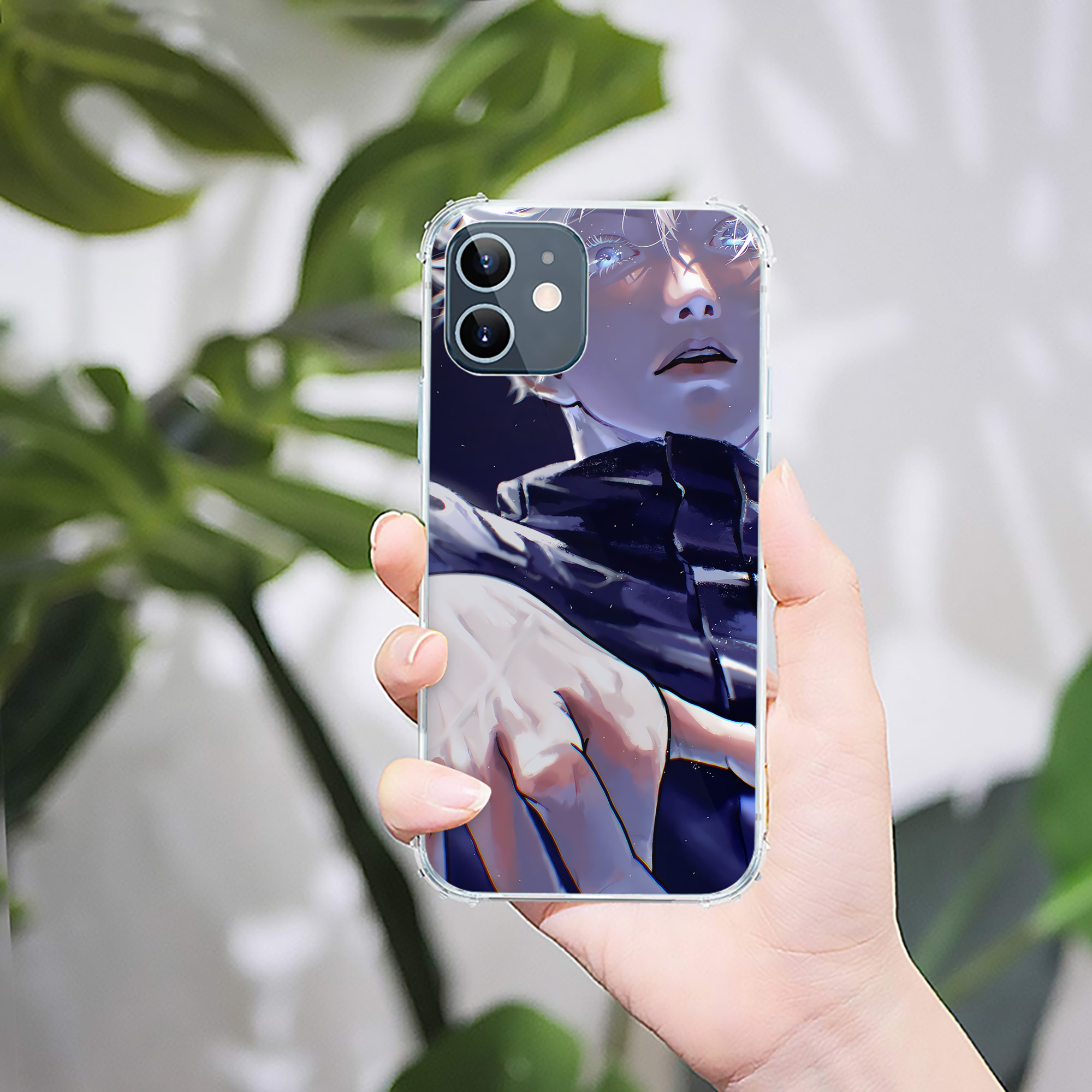 （画像用） 呪術廻戦 Jujutsu Kaisen 【iPhone 12シリーズ対応】透明スマホケース（クリアソフトケース）